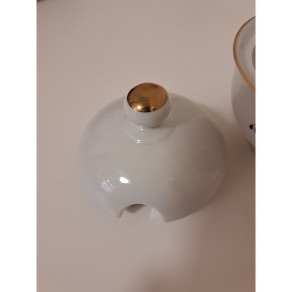 Vintage JLMenau Graf Von Henneberg Porcelain Bone China Sugar Bowl With Lid - Picture 6 of 9